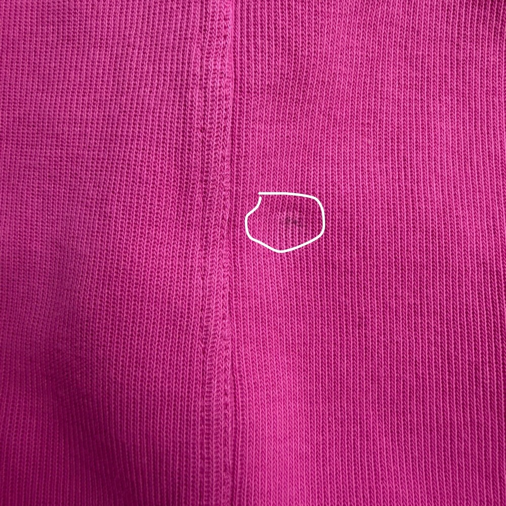 Lauren Ralph Lauren Pullover Women PM Pink Cotton Snap Neck Ribbed Knit Pullover - Picture 4 of 7